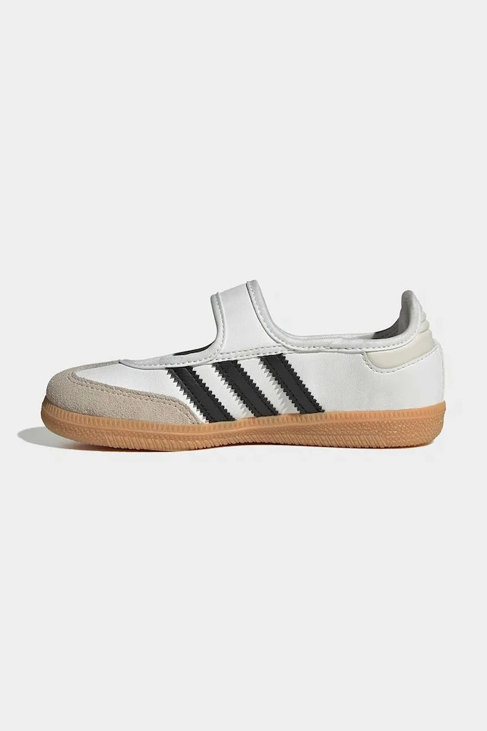 adidas Originals çocuklar için deri balerin ayakkabıları SAMBA JANE