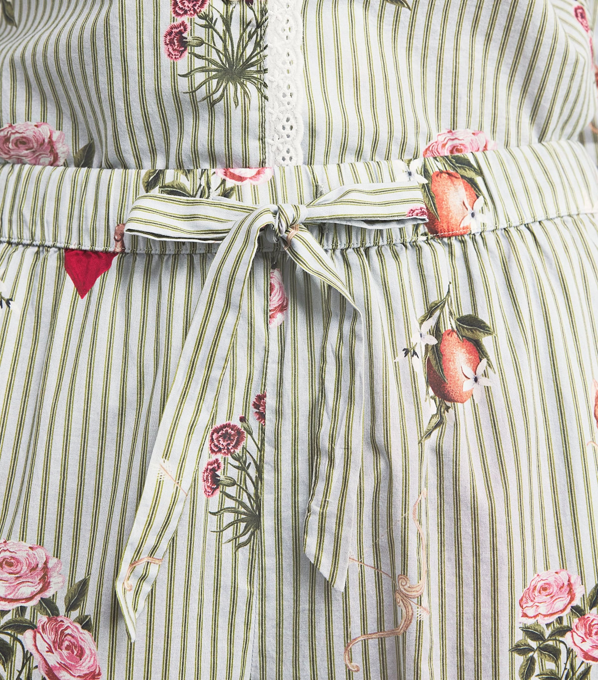 Desmond & Dempsey Multi Cotton Primavera Pyjama Set