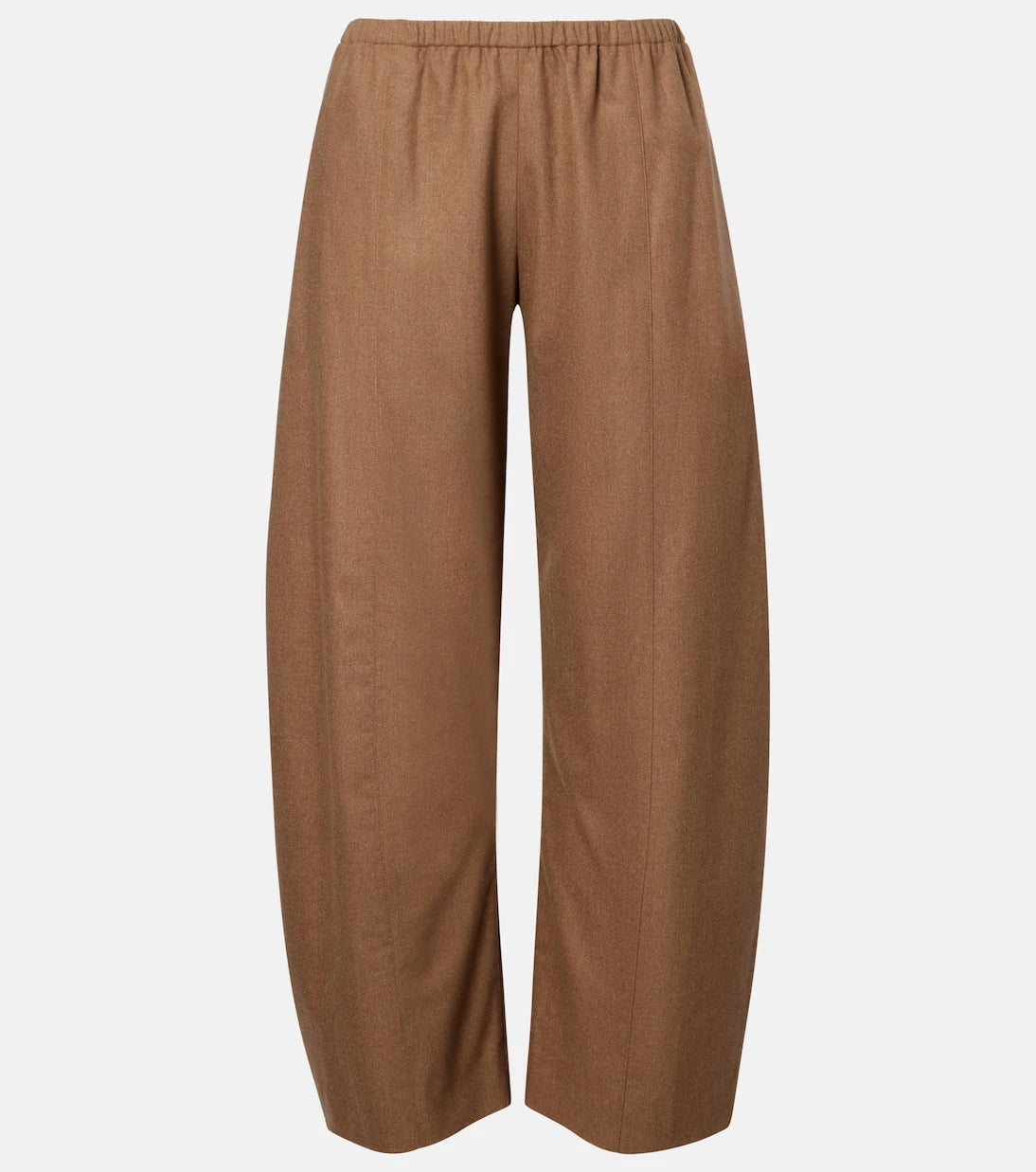 Khaite - Clover mid-rise wool barrel-leg pants