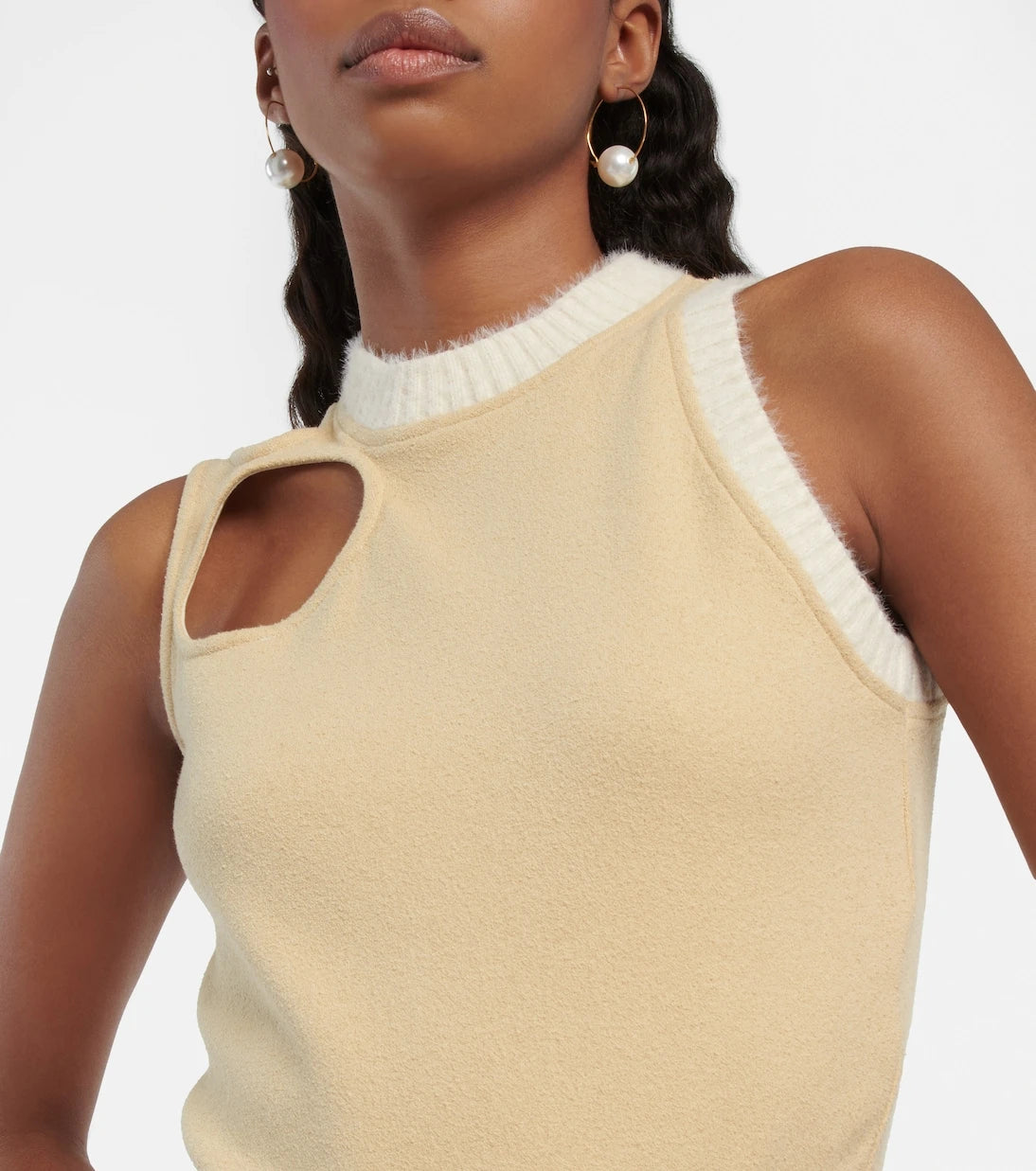 Didu - Cutout fleece bodysuit