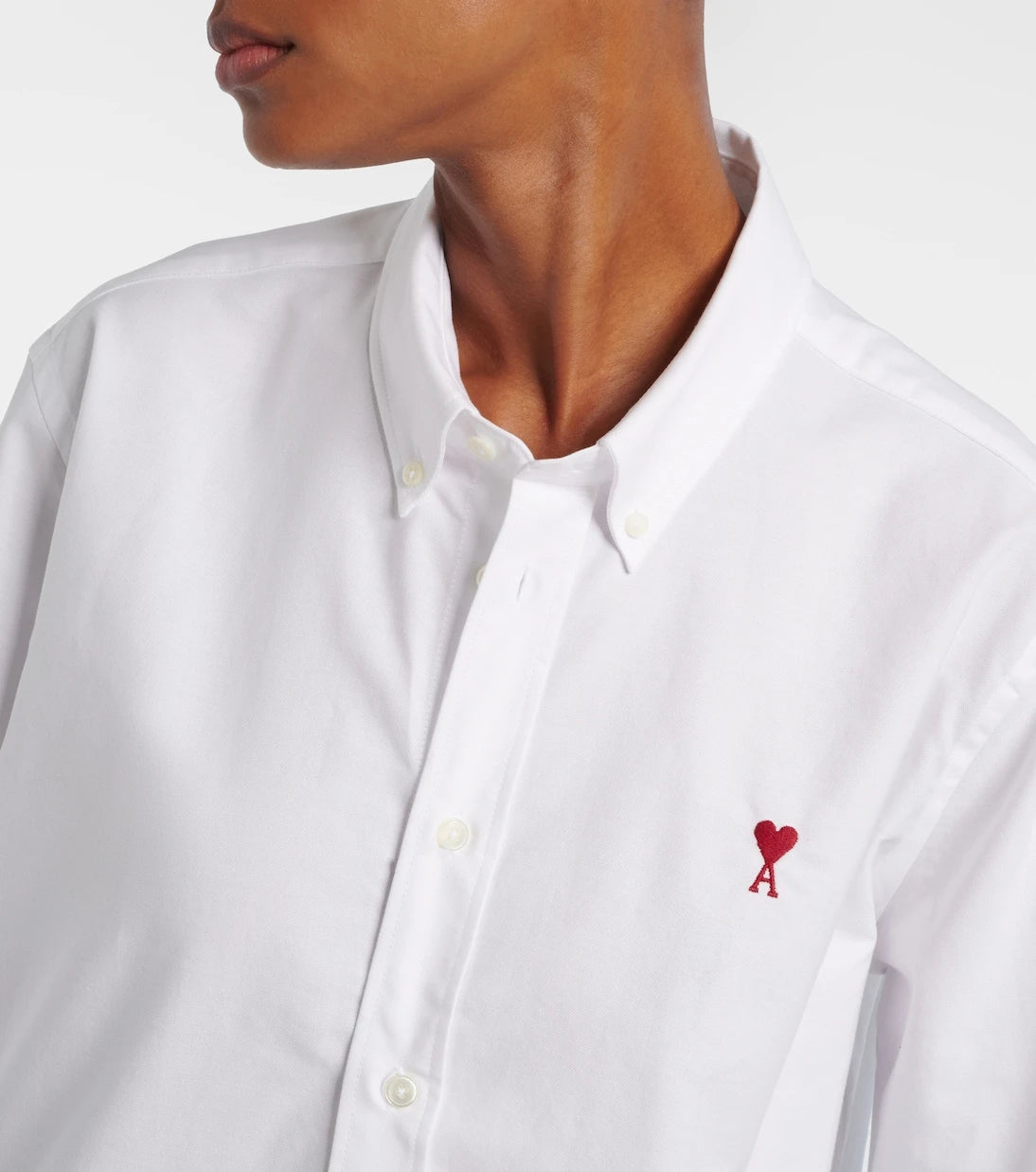 Ami Paris - Ami De Cœur cotton poplin shirt