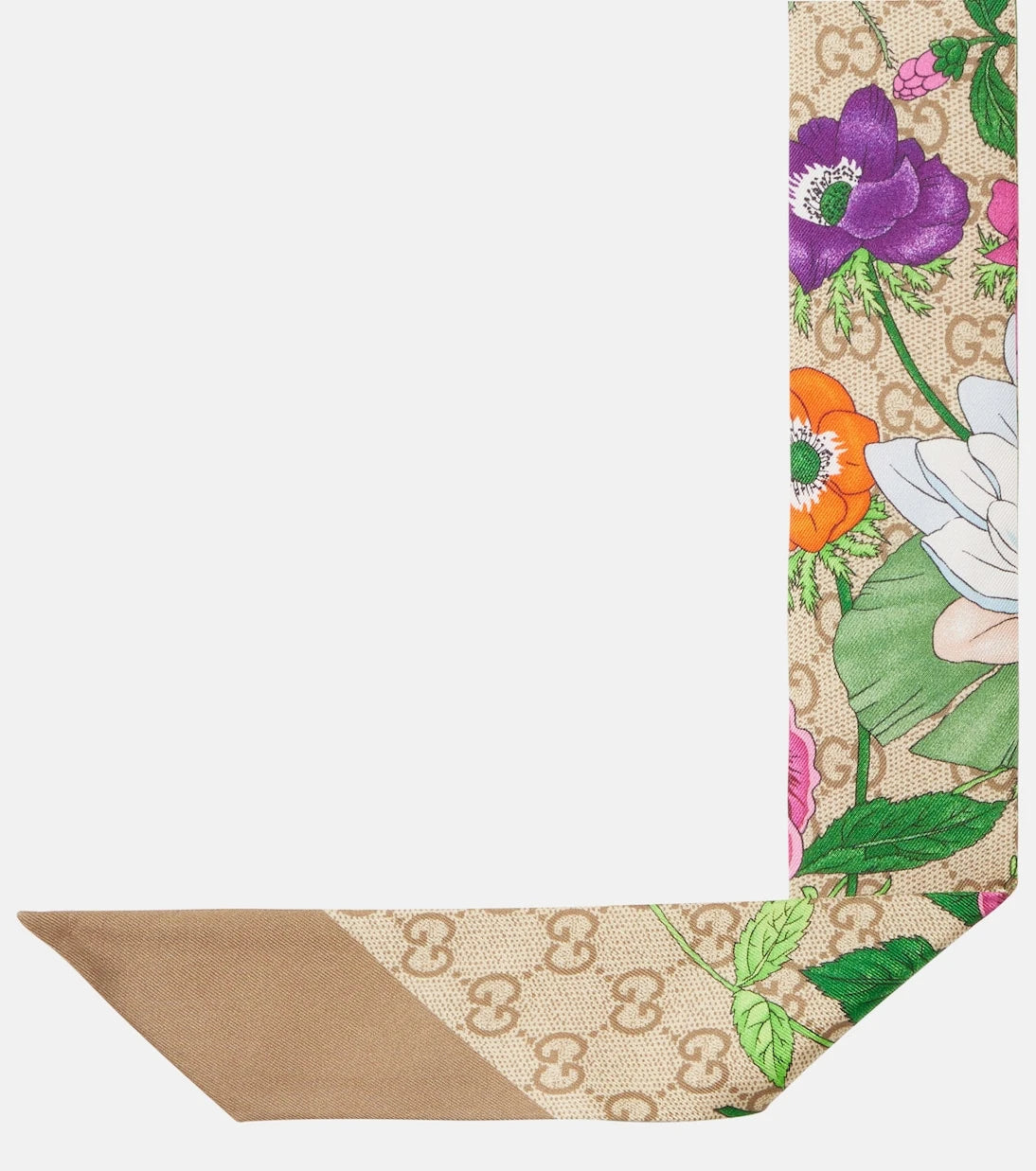 Gucci - GG floral silk jacquard scarf