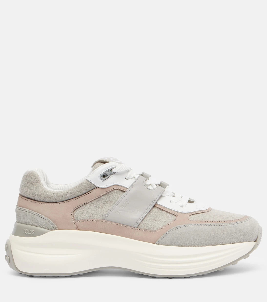 Tod's - Leather-trimmed sneakers