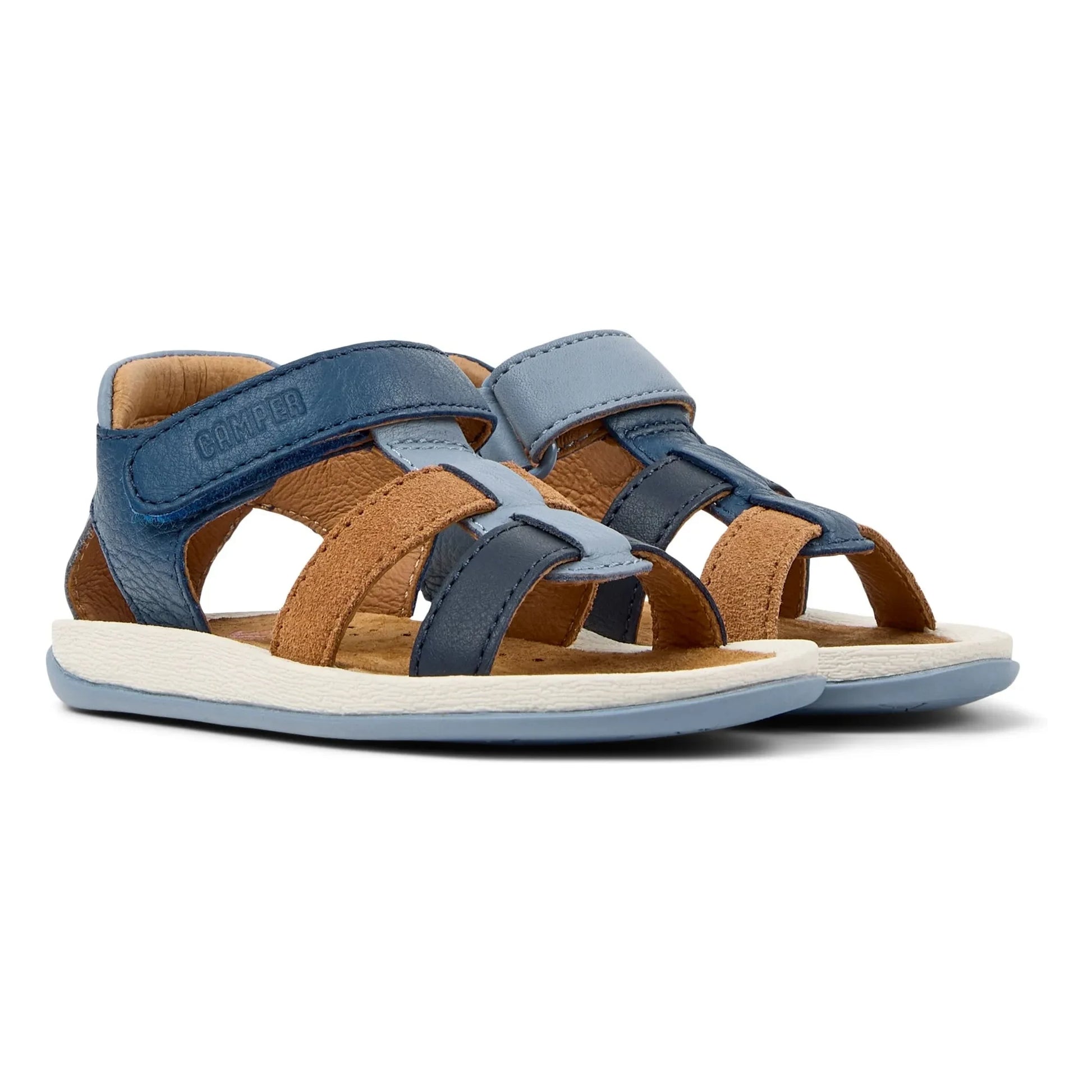 Camper - Bicho Colorblock Baby Sandals | Blue