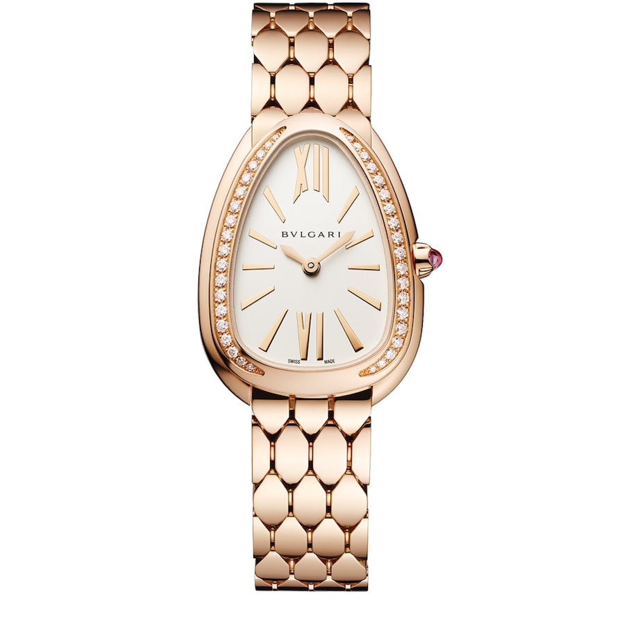 Rose Gold and Diamond Serpenti Seduttori Watch 33mm