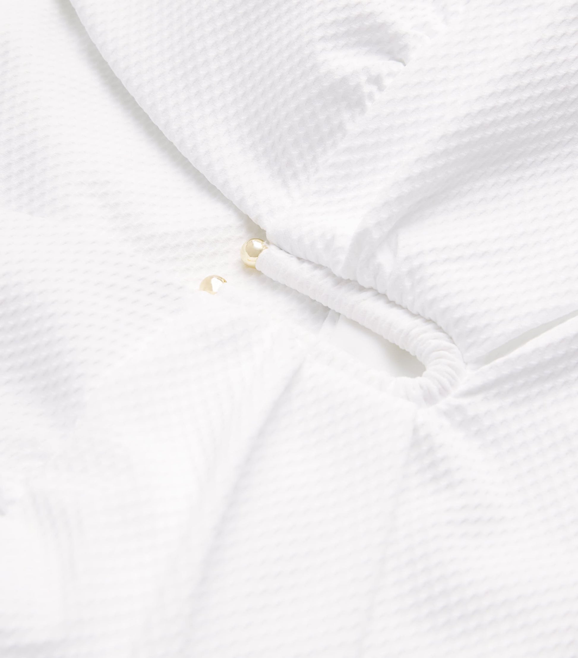 Heidi Klein White Plunge U-Bar Swimsuit