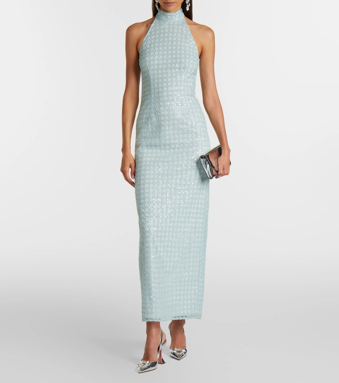 Rotate - Embroidered sequined maxi dress
