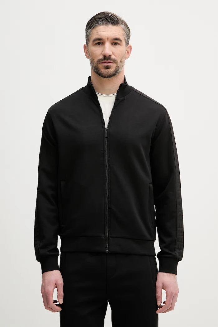 Karl Lagerfeld fermuarlı erkek viskon sweatshirt