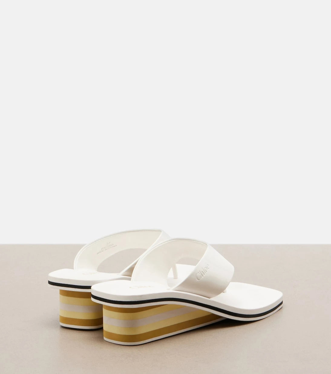 Chloé - Swimming Cool patent leather thong sandals