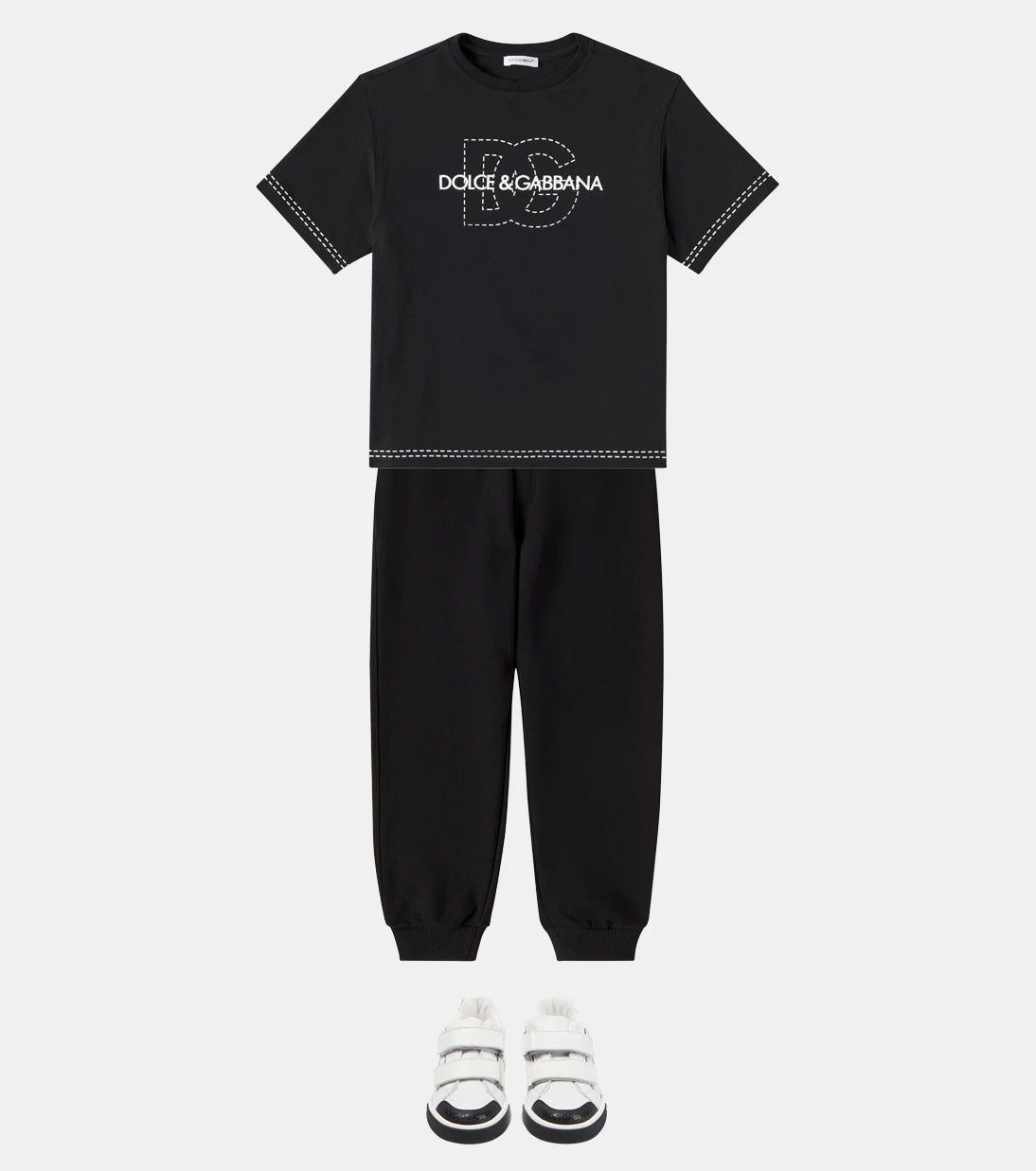 Dolce&Gabbana Kids - بنطلون رياضي قطني