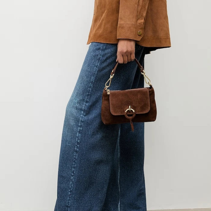 Answear.LAB чанта crossbody дамска от велур