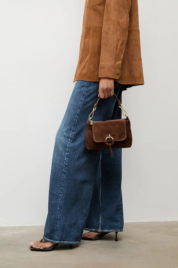 Answear.LAB чанта crossbody дамска от велур