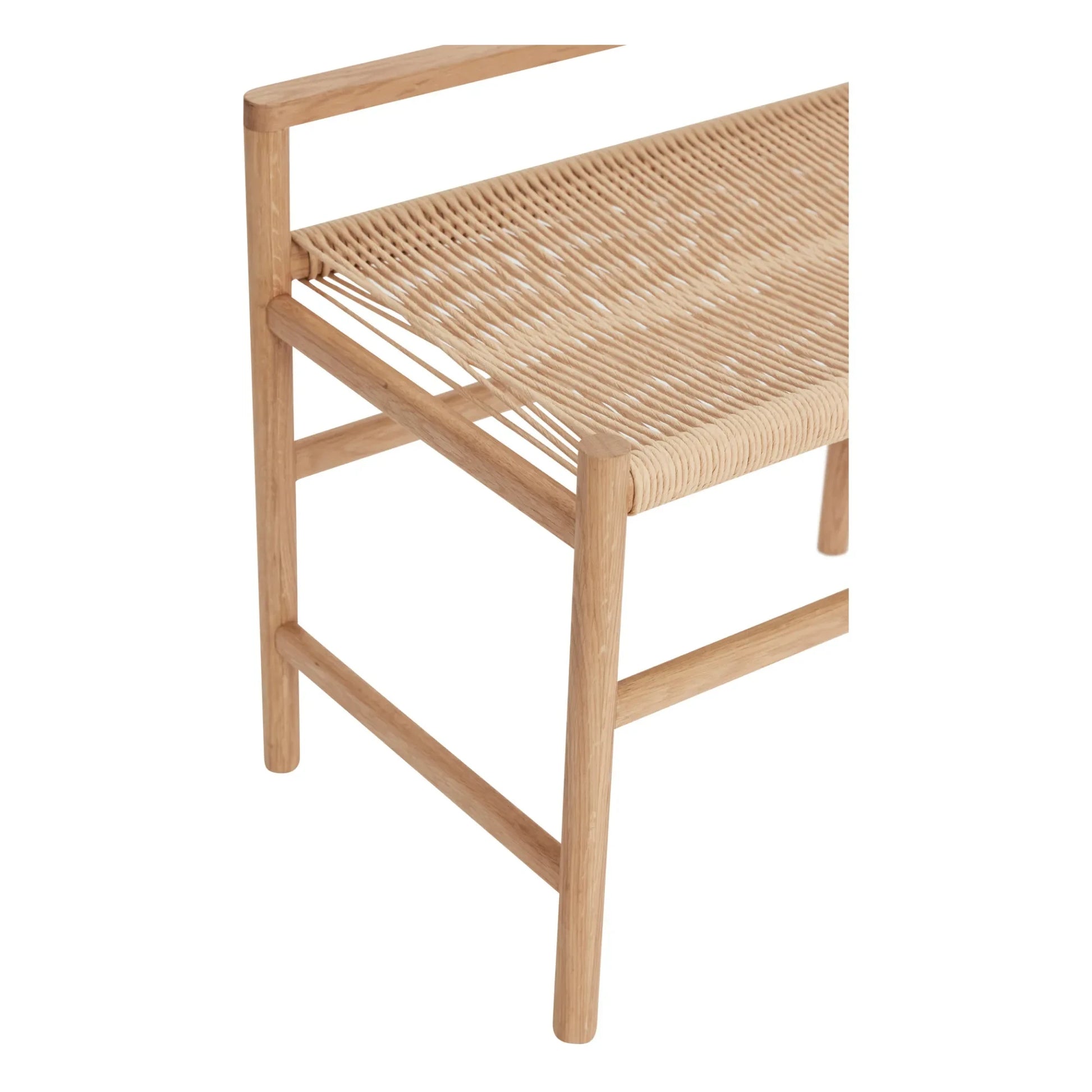 Hübsch - FSC Oak and Rope Bench | Oak