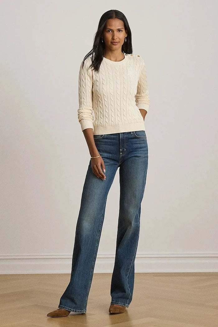 Lauren Ralph Lauren pamuklu kadın kazak