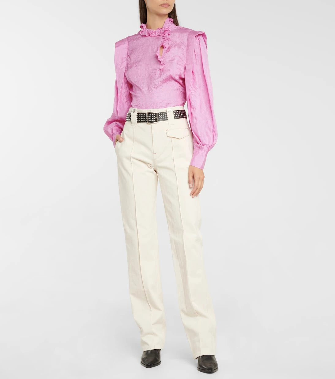 Isabel Marant - Dilirok high-rise straight cotton pants