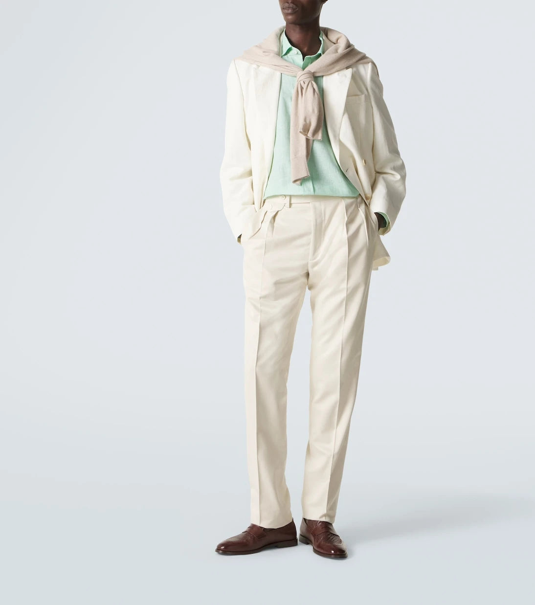 Ralph Lauren Purple Label - Checked linen shirt