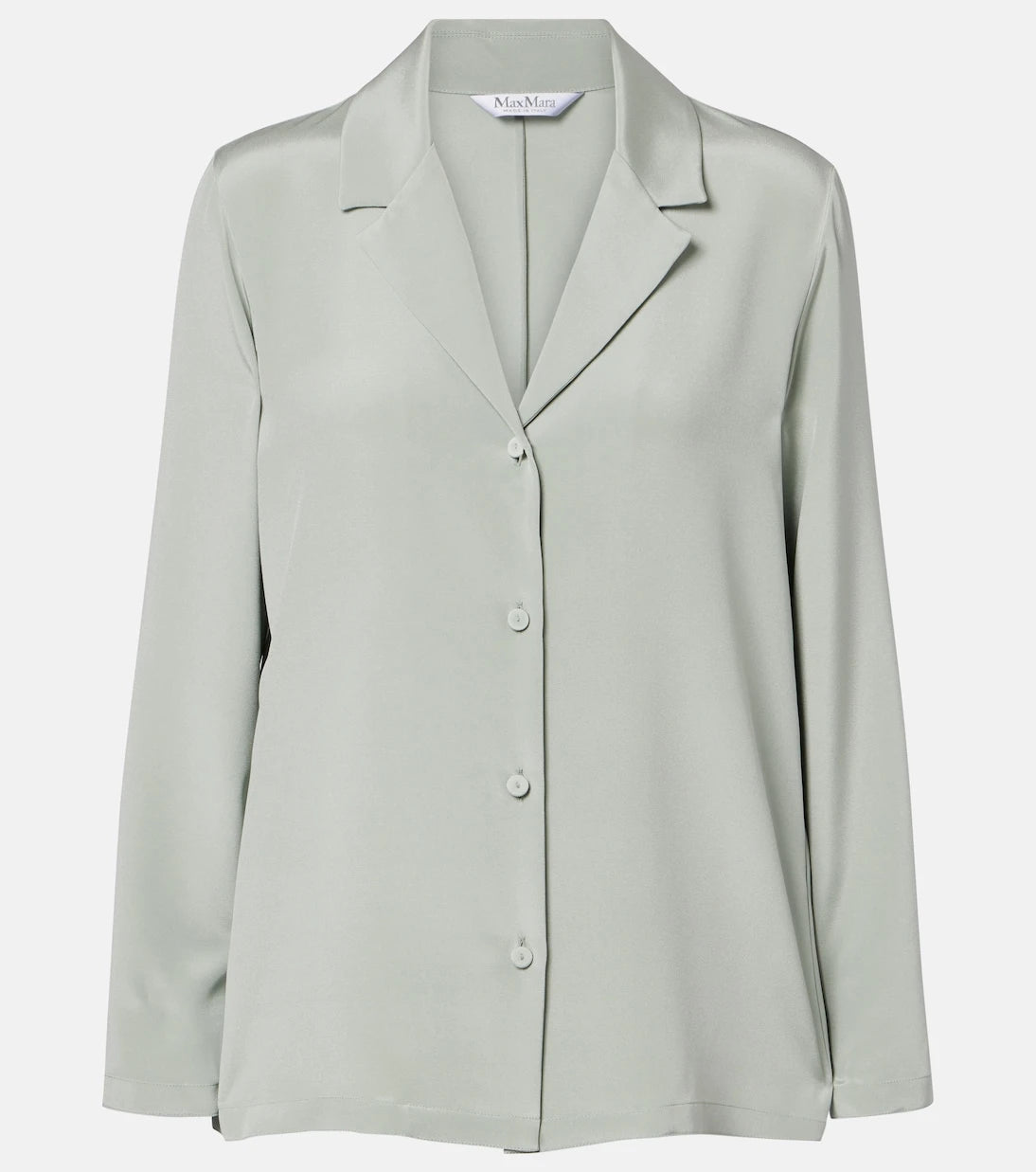 Max Mara - Aedo silk-blend satin shirt