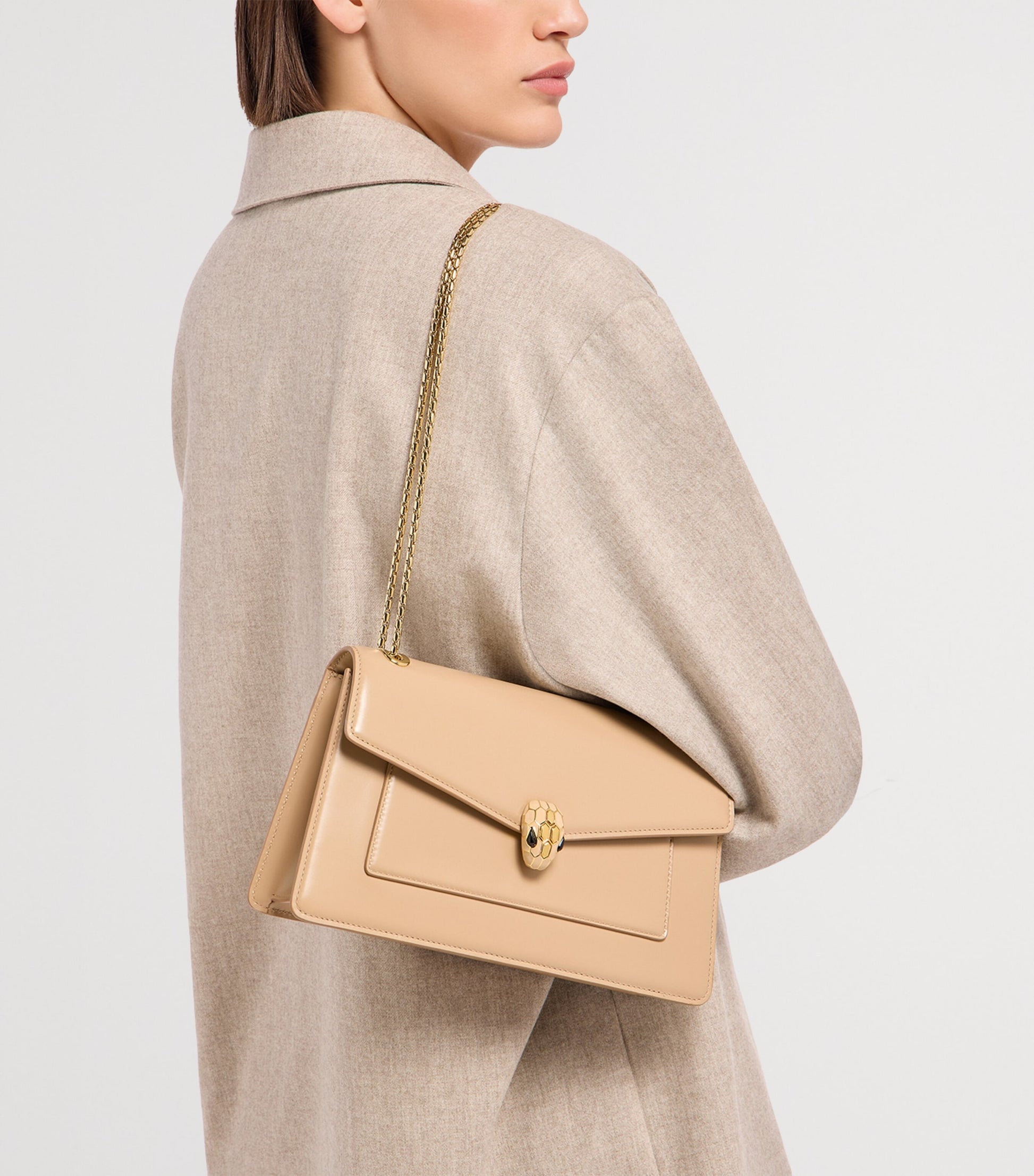 Leather Serpenti Forever Shoulder Bag