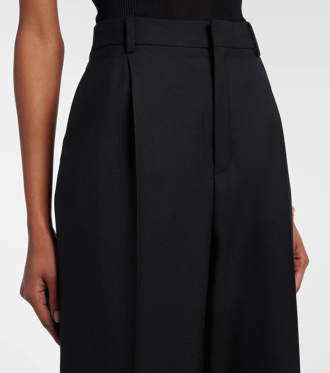 Saint Laurent - Wool wide-leg pants