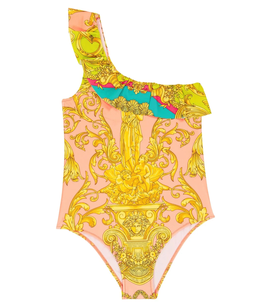 Versace Kids - Barocco printed swimsuit
