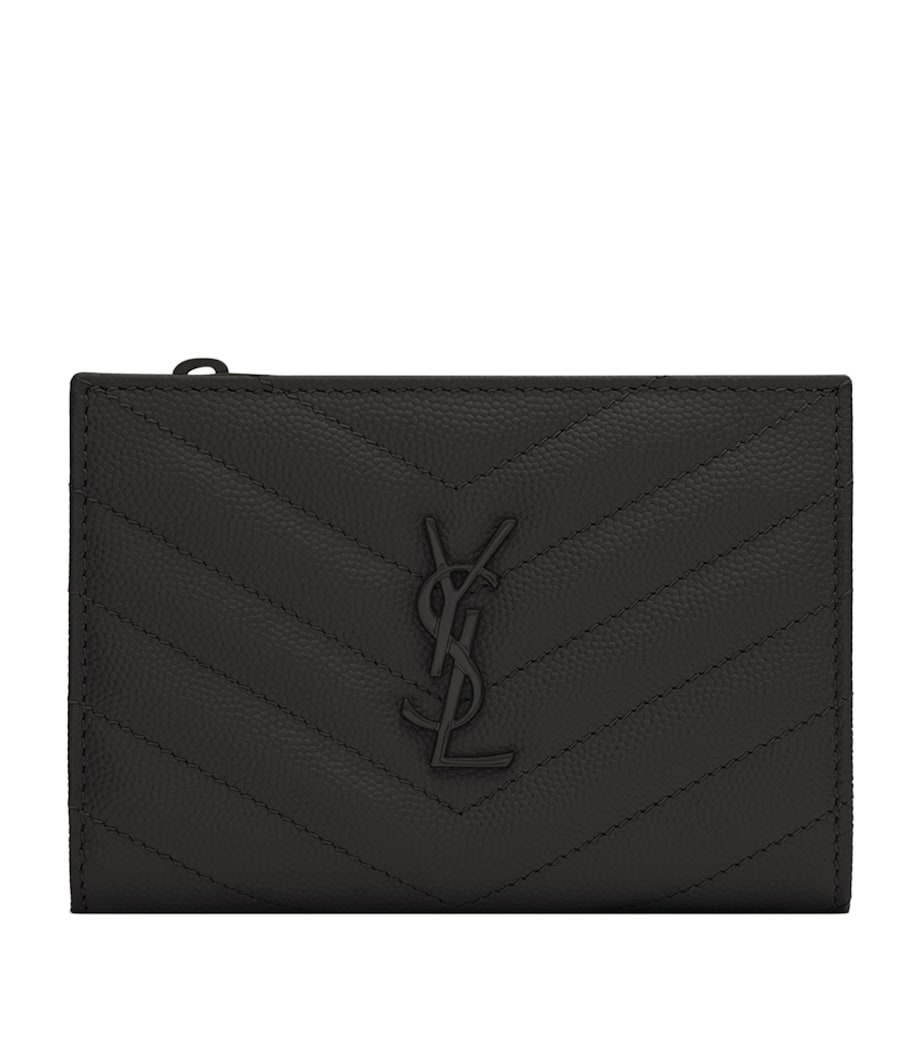 Saint Laurent Black Quilted Leather Bifold Pouch