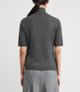 Max Mara Grey Wool Short-Sleeve Sweater