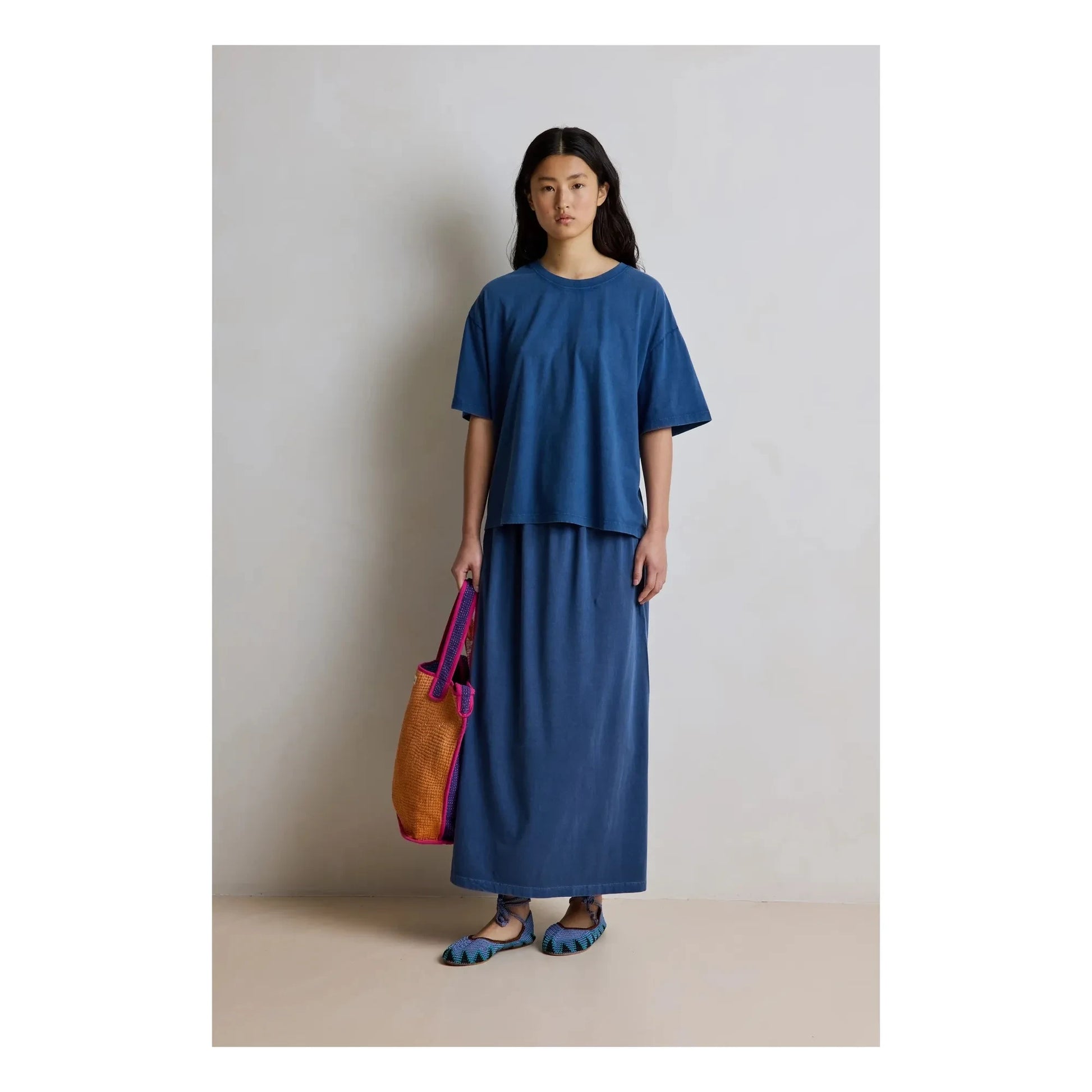 Hod - Ambre Cotton T-shirt | Navy blue