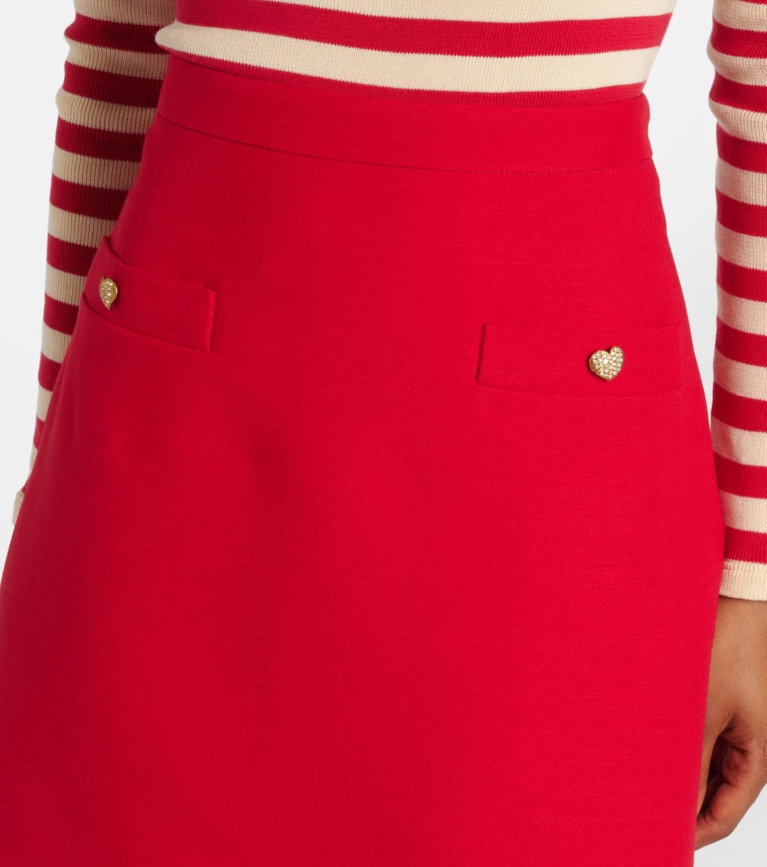 Valentino - Wool and silk Crepe Couture miniskirt
