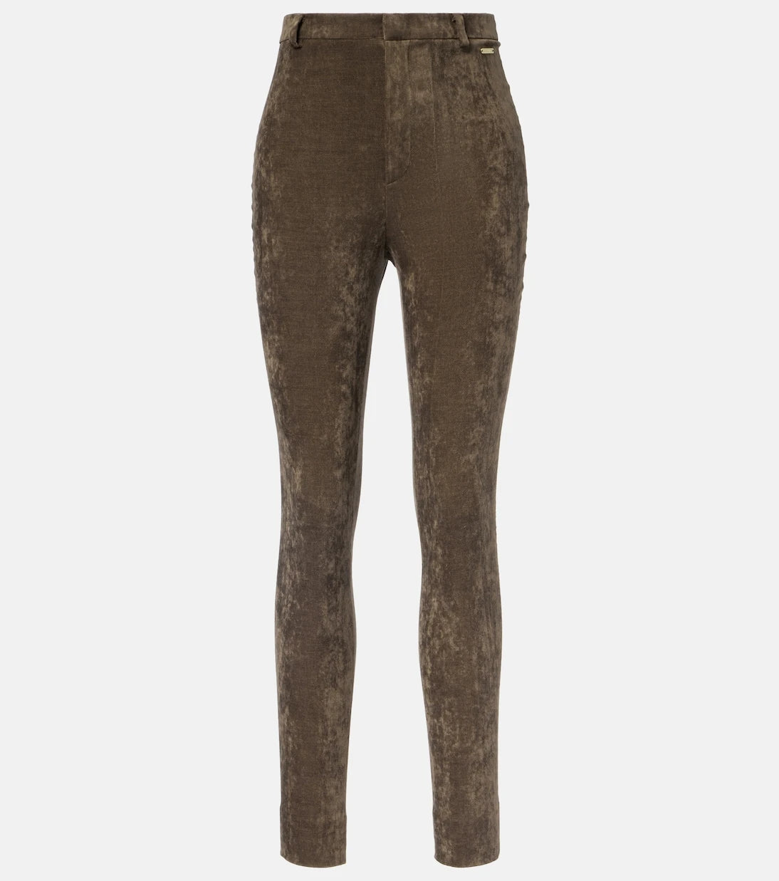 Gucci - Cotton-blend velvet leggings