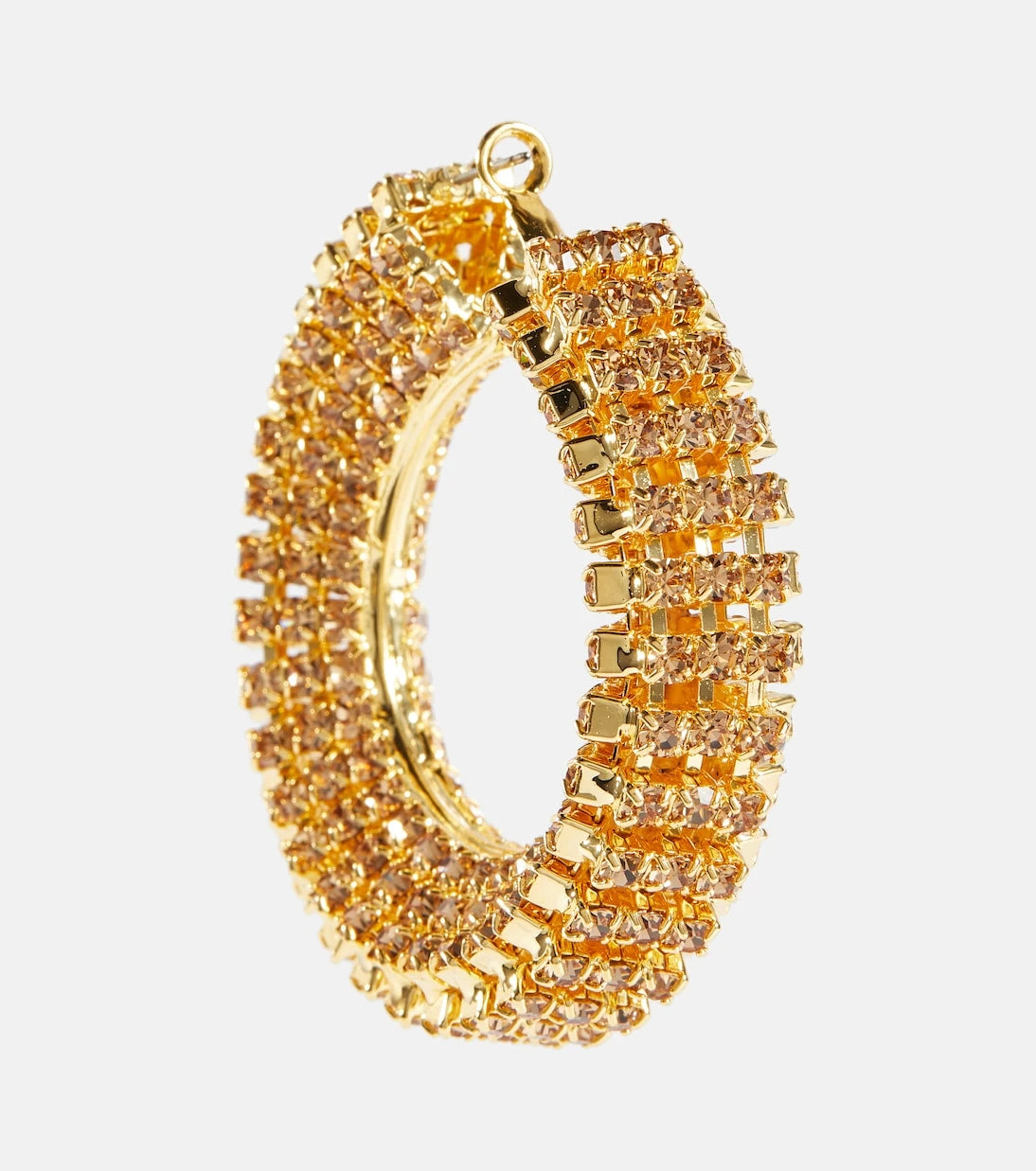 Magda Butrym - Crystal-embellished hoop earrings