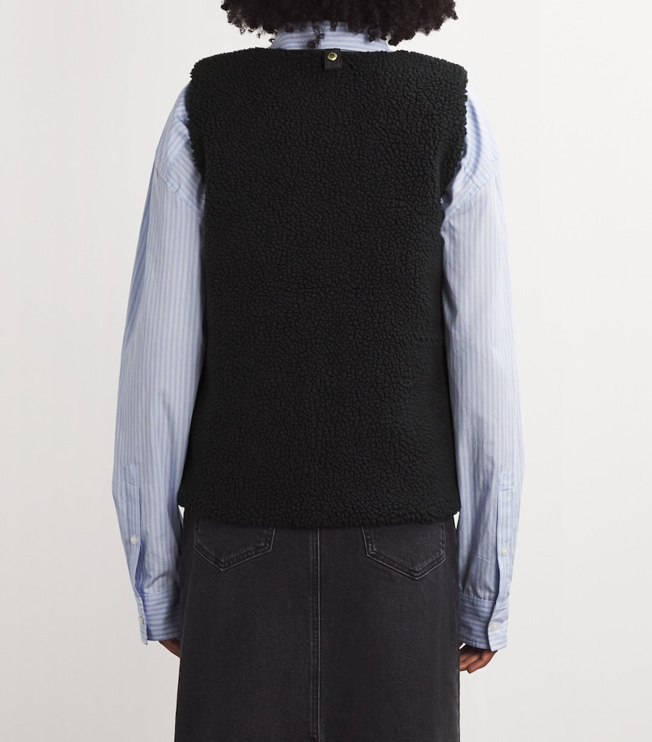Black Textured Dulsie Gilet
