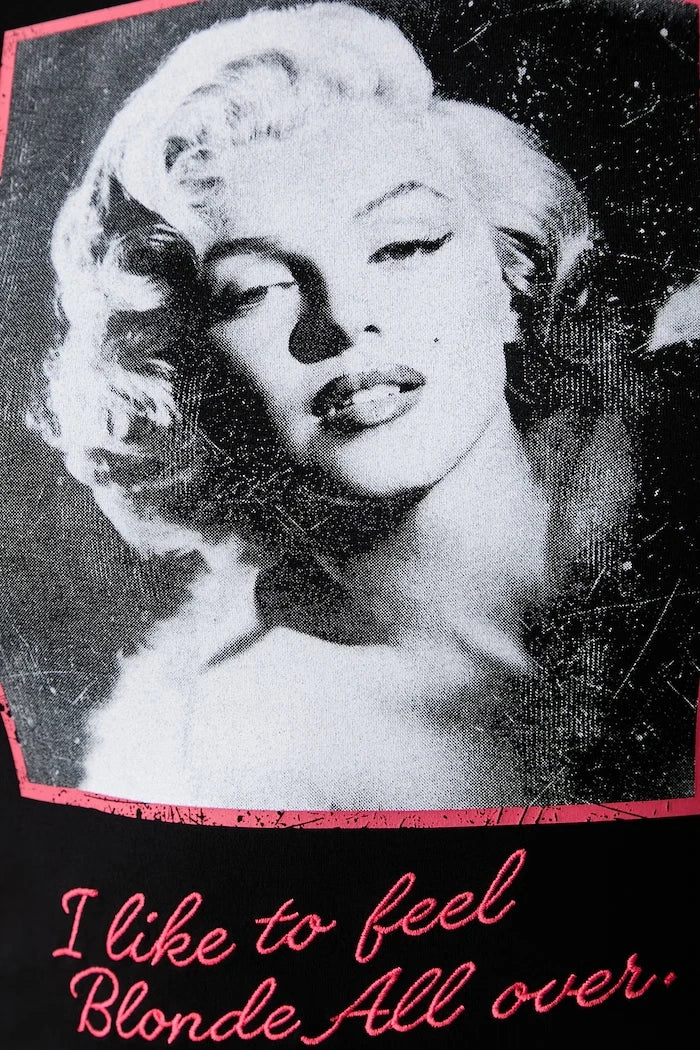 Guess къс топ дамски с вискоза MARILYN MONROE