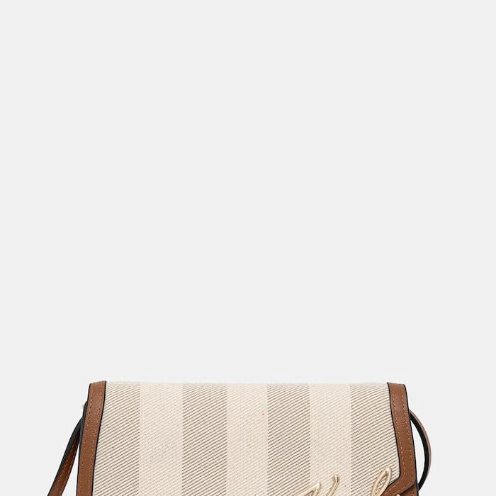 Karl Lagerfeld чанта crossbody дамска от памук K/SIGNATURE