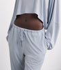 Blue Modal-Blend Henley Pyjama Set
