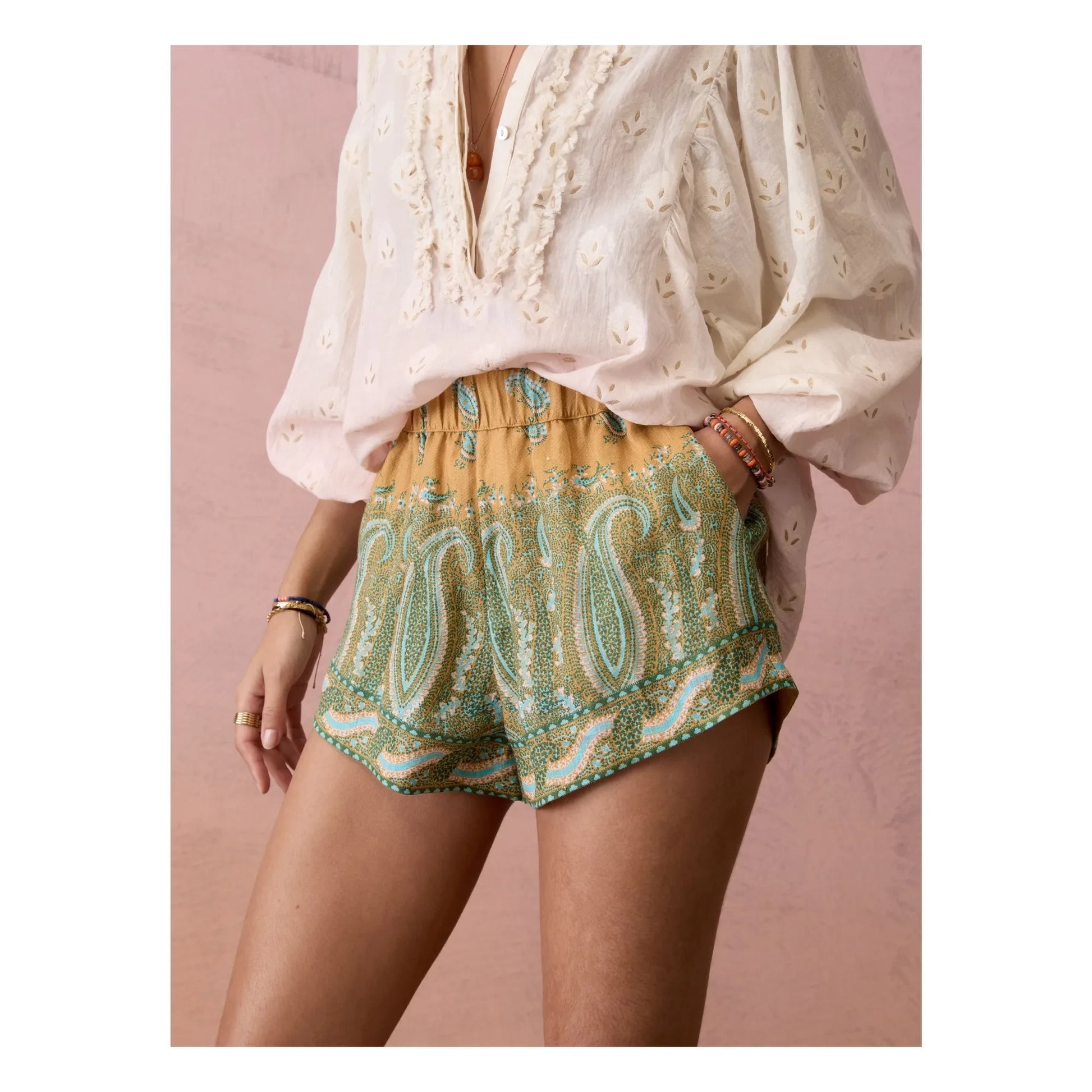 Boteh - Lucent Lin shorts | Green