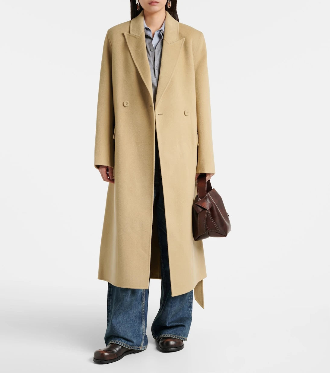 Acne Studios - Wool and cashmere wrap coat