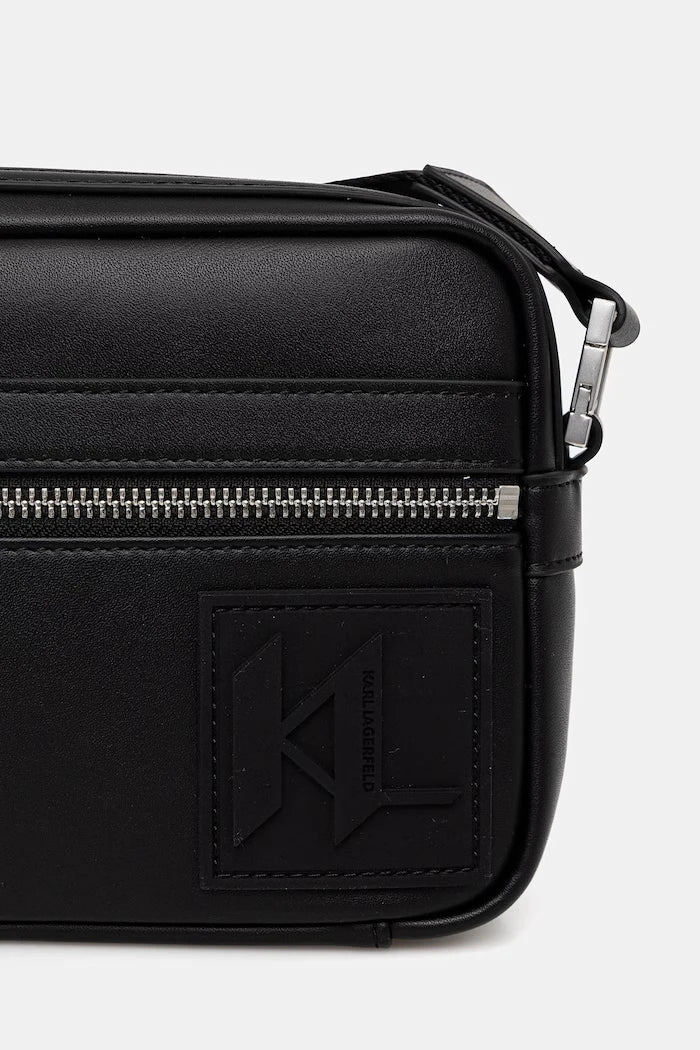 Karl Lagerfeld Erkek Suni Deri Çapraz Çanta