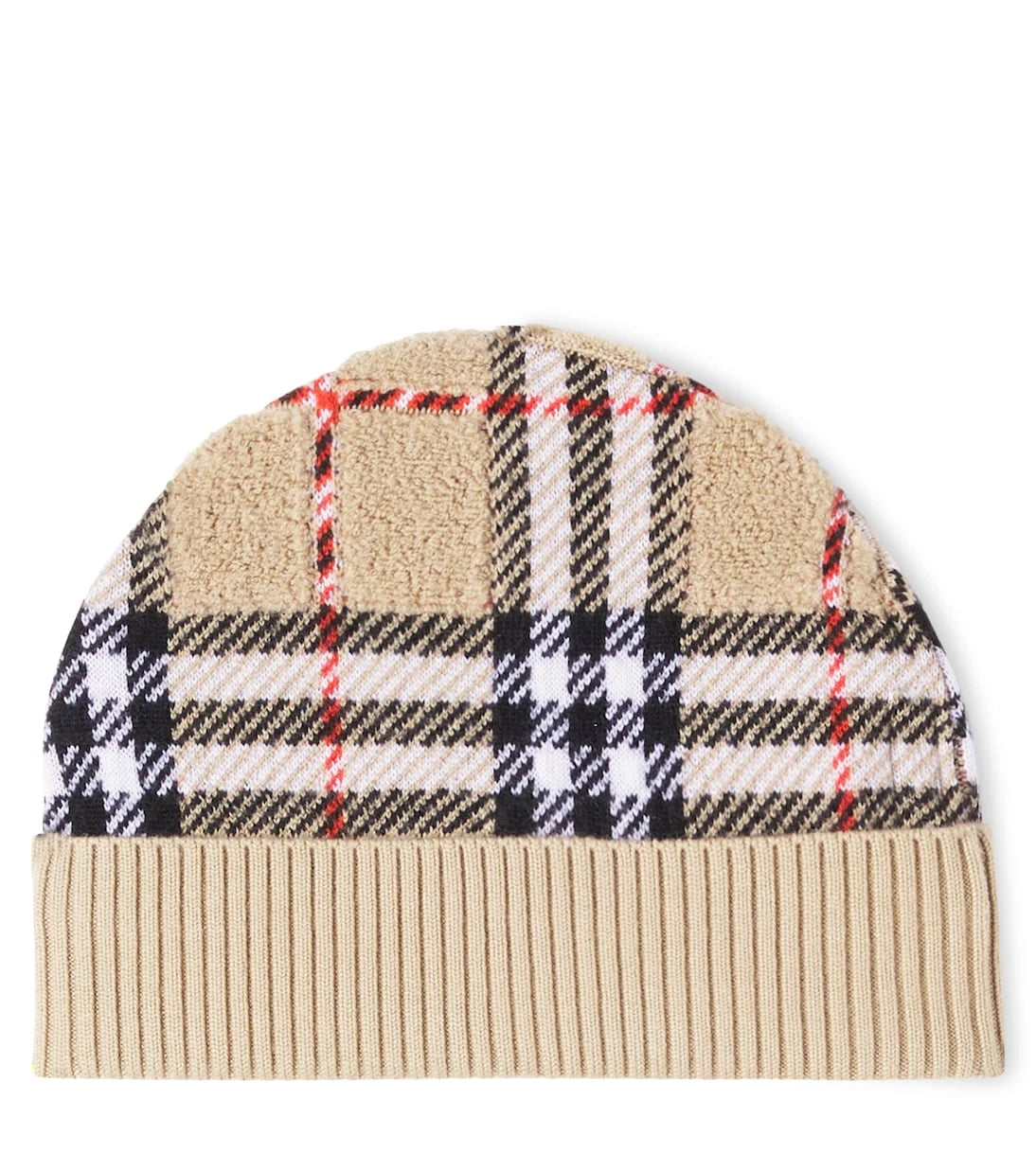 Burberry Kids - Burberry Check ribbed-knit wool beanie
