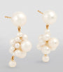 Yellow Gold and Pearl Botticelli Drop Earrings