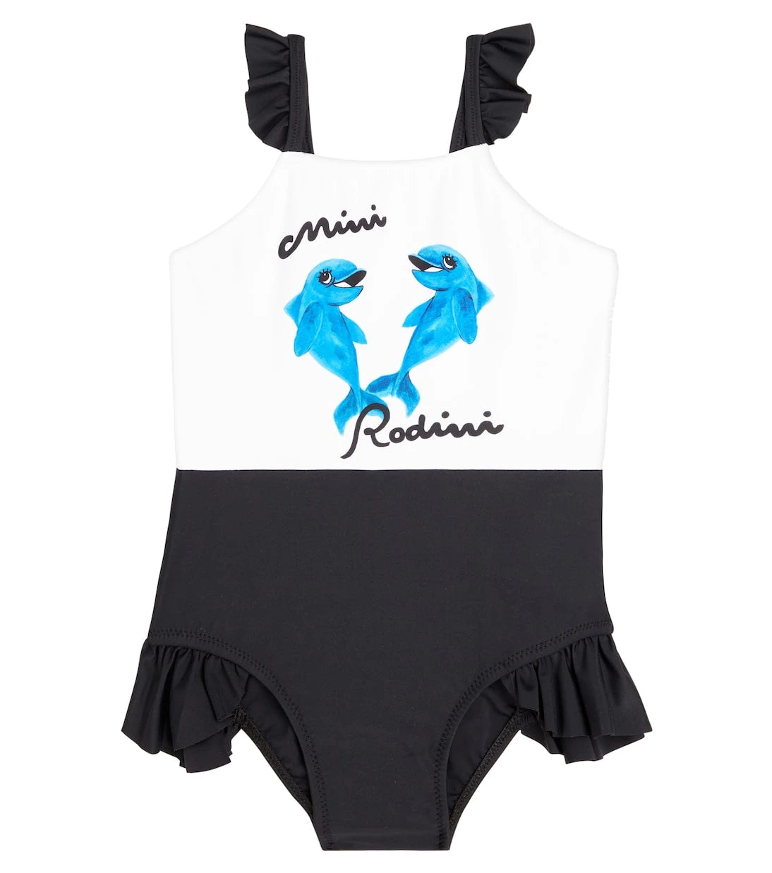 Mini Rodini - Dolphins ruffled swimsuit