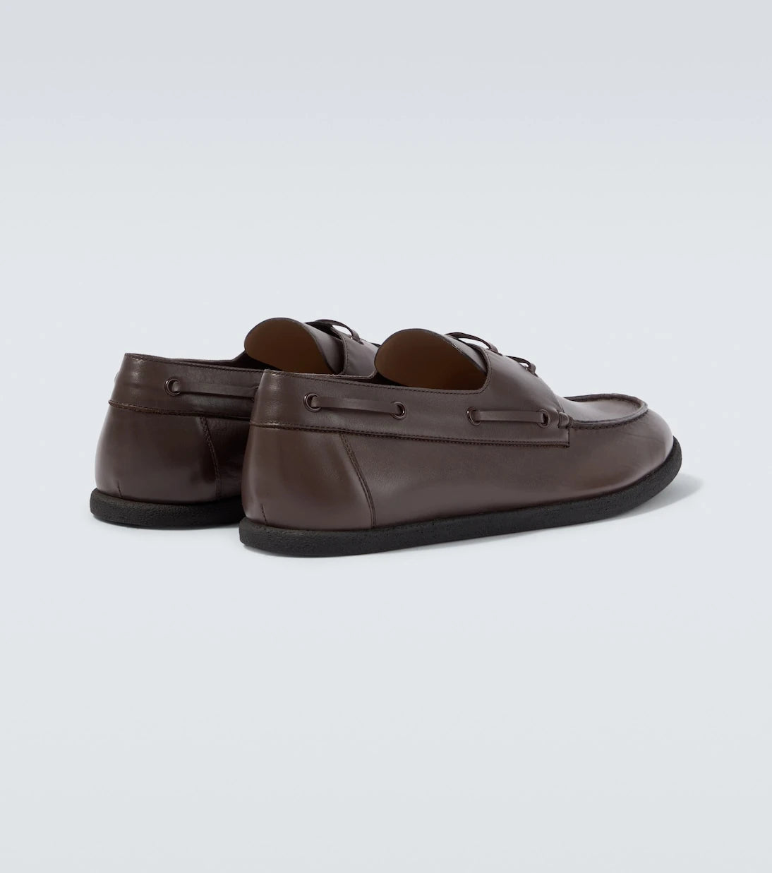 The Row - Novus leather boat shoes
