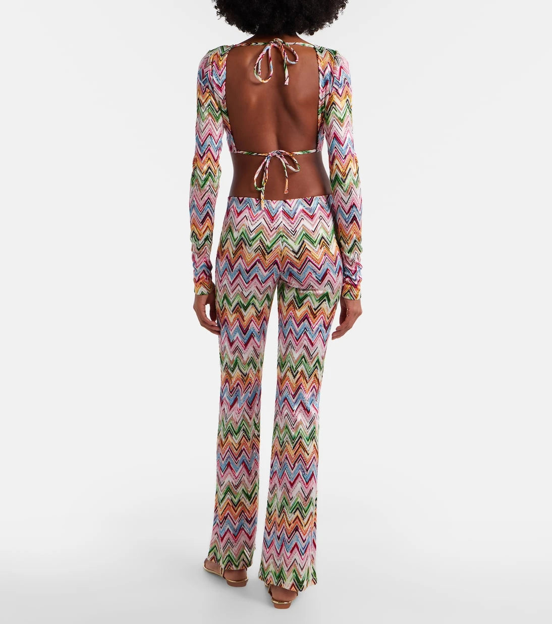 Missoni - Zigzag high-rise flared pants