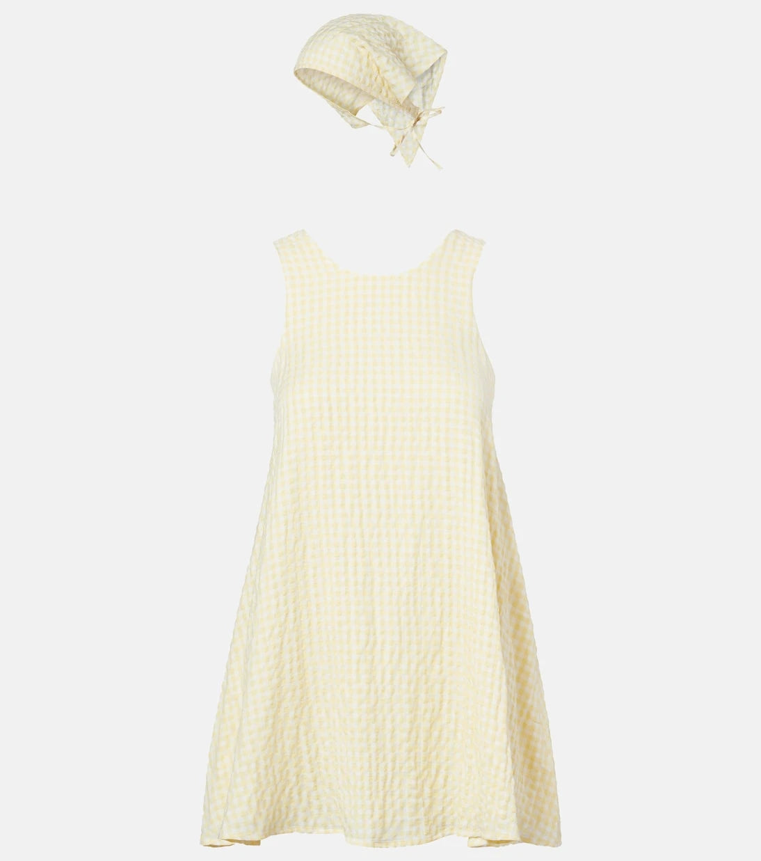 Montce - Betsie gingham minidress and scarf set