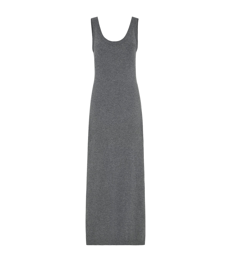 Brunello Cucinelli Grey Cashmere Maxi Dress