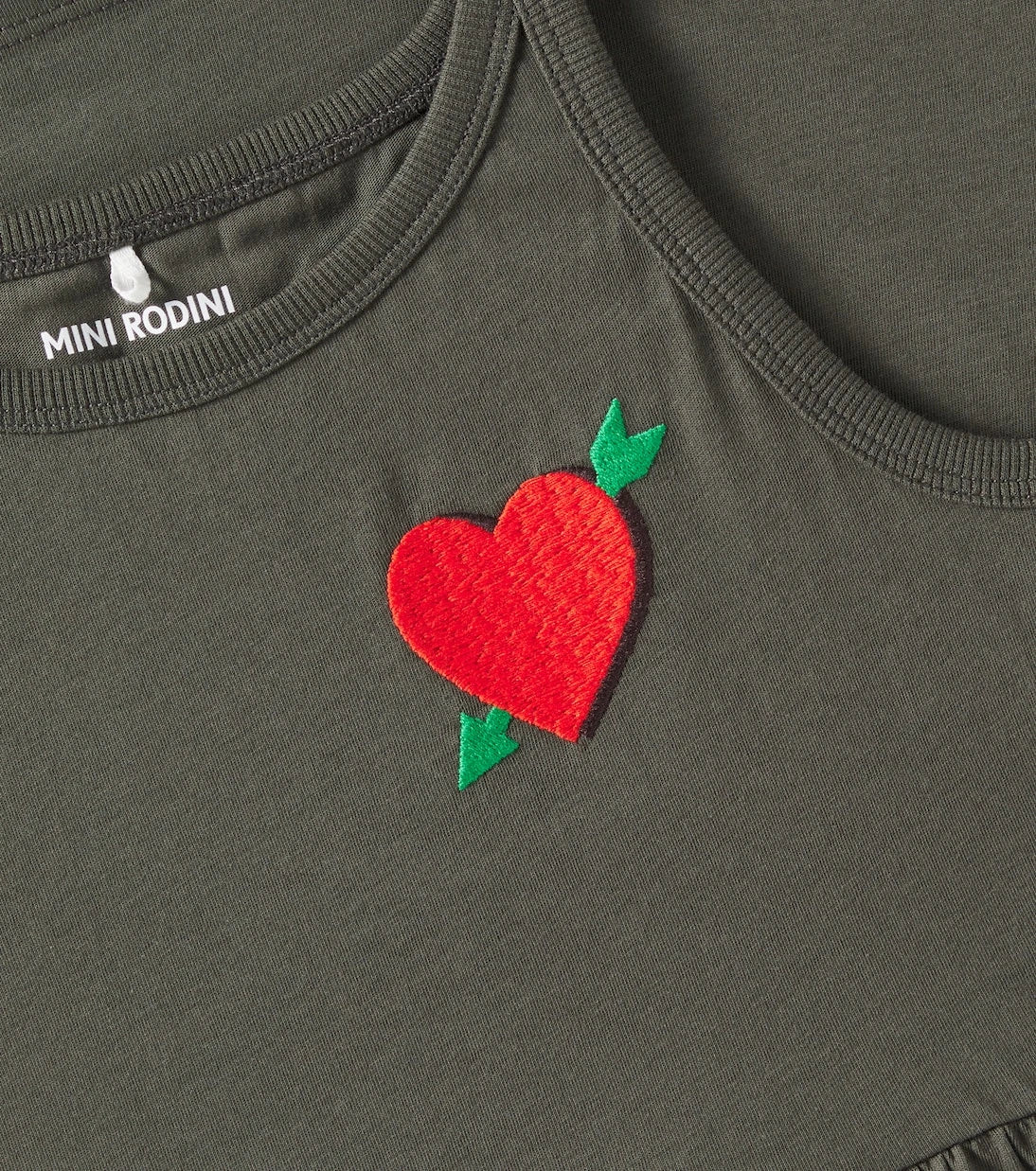 Mini Rodini - Arrowed Heart cotton jersey dress