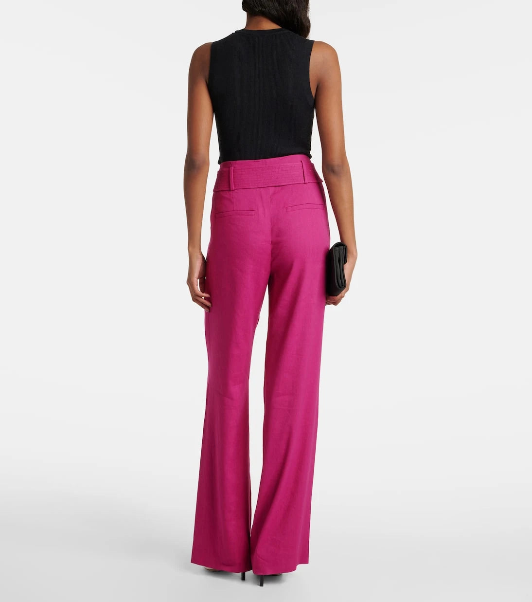 Veronica Beard - Sunny linen-blend twill flared pants