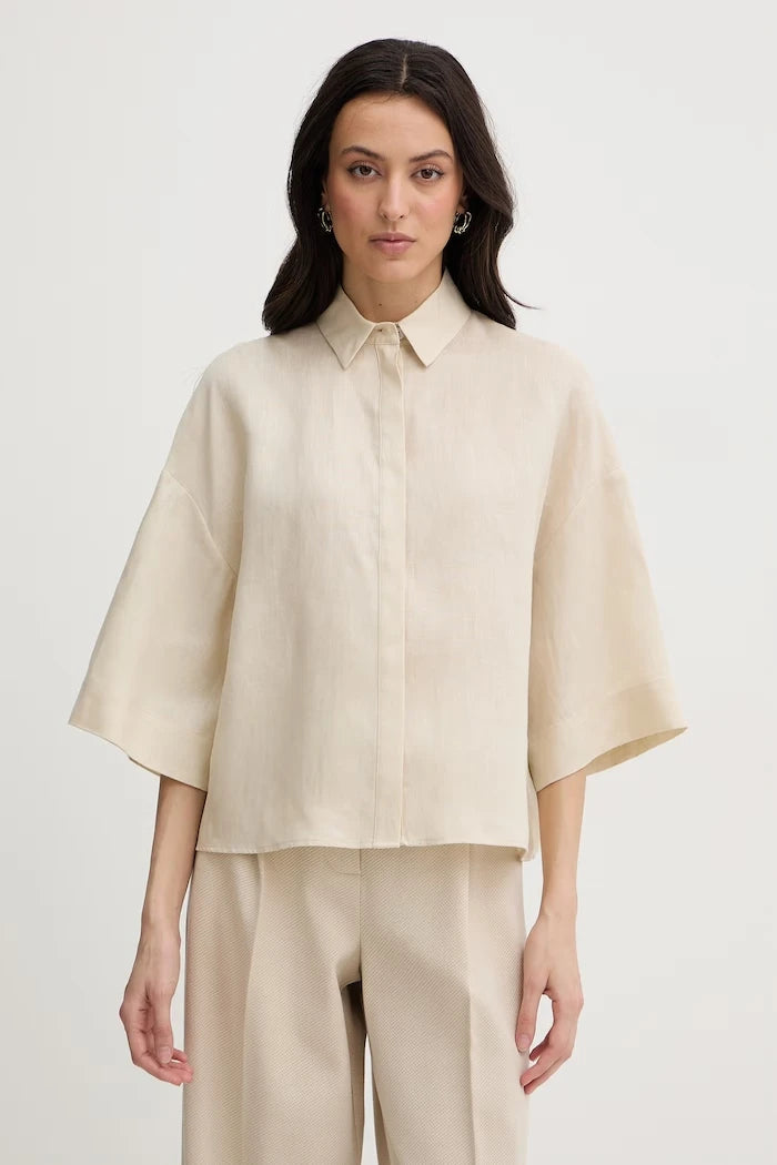 MM by Max Mara Риза дамска ленена RITO
