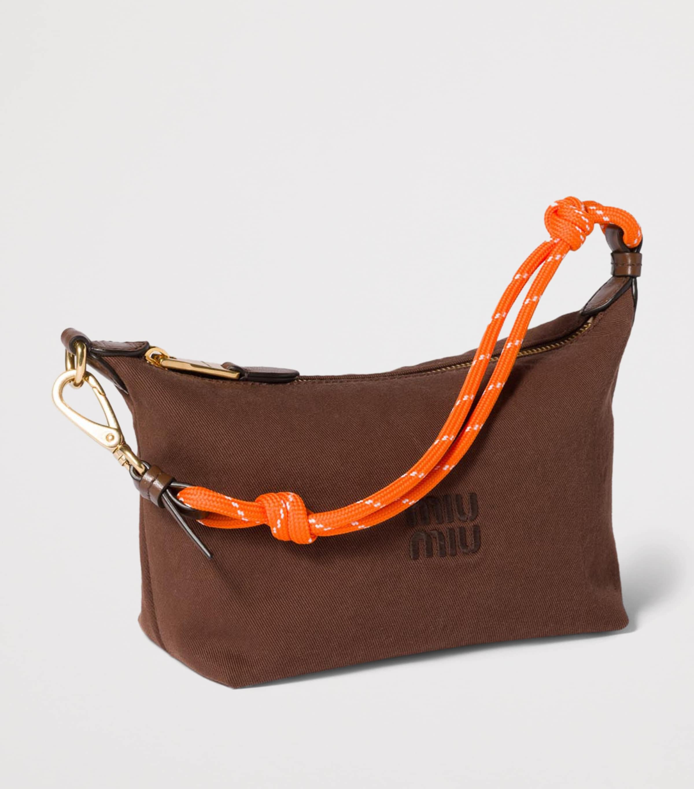 Brown Gabardine Pouch