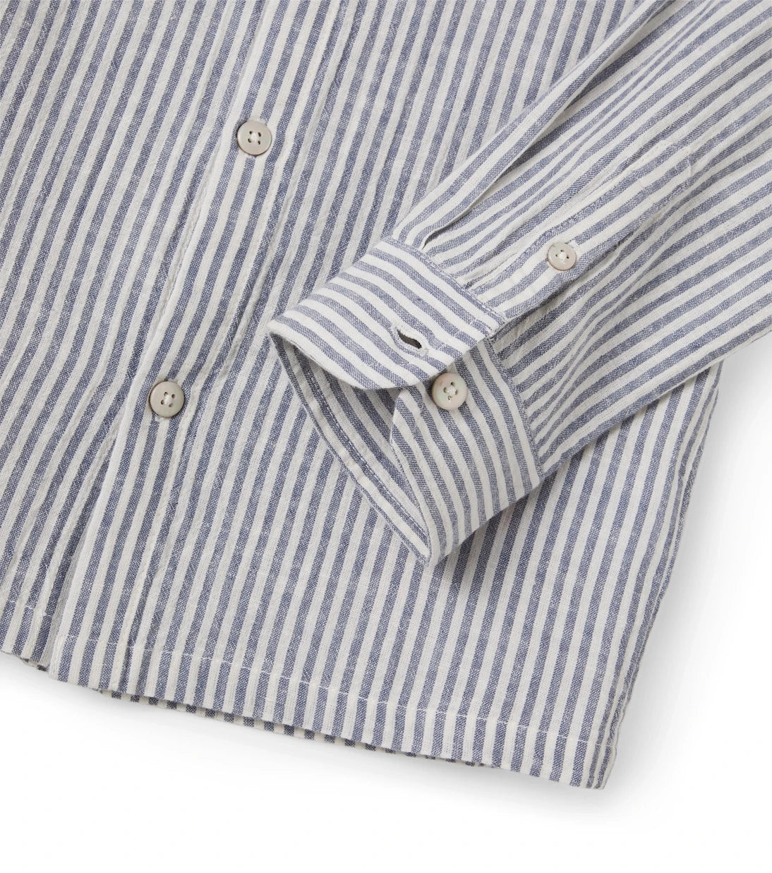 Bonton - Nathan striped cotton and linen shirt
