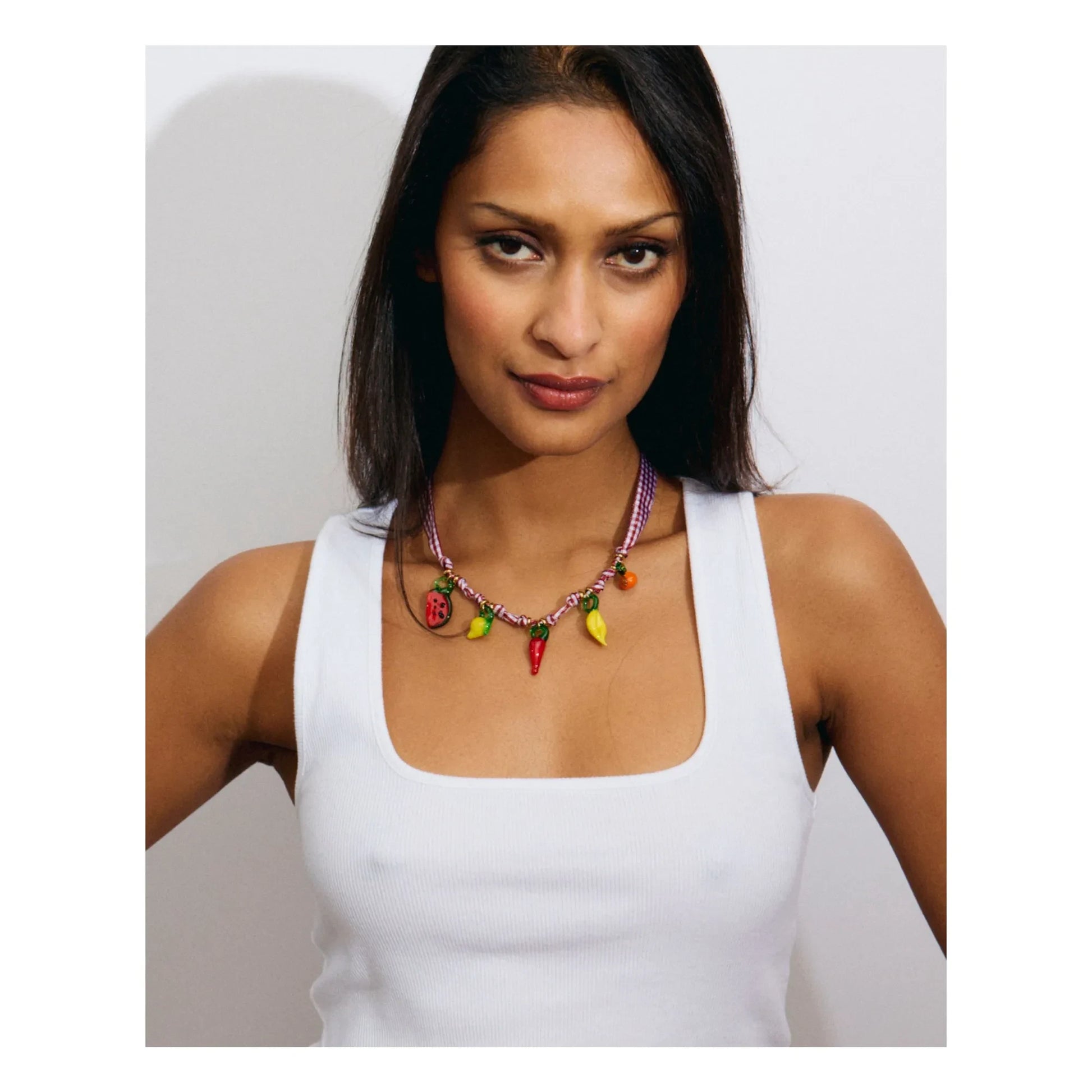 Palas - Picnic necklace | Red
